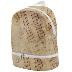 Music-melody-old-fashioned Zip Bottom Backpack by Sapixe
