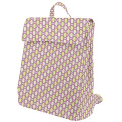 Soft Pattern Rose Flap Top Backpack by PatternFactory