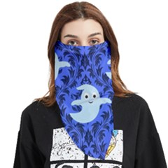 Ghost Pattern Face Covering Bandana (triangle) by NerdySparkleGoth