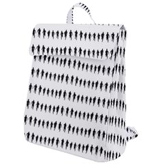 Athletic Running Graphic Silhouette Pattern Flap Top Backpack by dflcprintsclothing