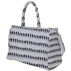 Athletic Running Graphic Silhouette Pattern Duffel Travel Bag by dflcprintsclothing