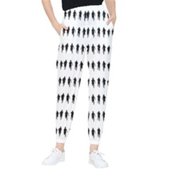 Athletic Running Graphic Silhouette Pattern Tapered Pants by dflcprintsclothing