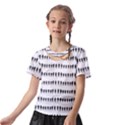 Athletic Running Graphic Silhouette Pattern Kids  Front Cut Tee View2