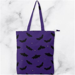 Bats In The Starry Sky Double Zip Up Tote Bag by SychEva
