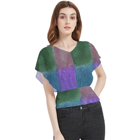 Secret Gardens Butterfly Chiffon Blouse by kiernankallan