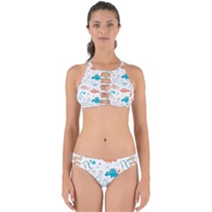 Funny Dinosaurs Kids Perfectly Cut Out Bikini Set by SychEva