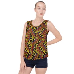 Modern Zippers Bubble Hem Chiffon Tank Top by Sparkle