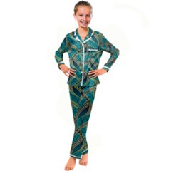Digital Springs Kid s Satin Long Sleeve Pajamas Set by Sparkle