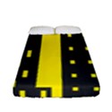 Skyline-city-building-sunset Fitted Sheet (Full/ Double Size) View1