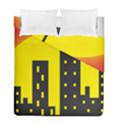 Skyline-city-building-sunset Duvet Cover Double Side (Full/ Double Size) View2