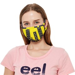 Skyline-city-building-sunset Crease Cloth Face Mask (adult) by Sudhe