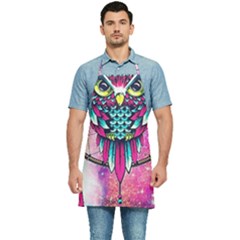 Owl Dreamcatcher Kitchen Apron by Sudhe