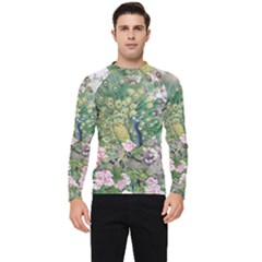 Peafowl Peacock Feather-beautiful Men s Long Sleeve Rash Guard by Sudhe