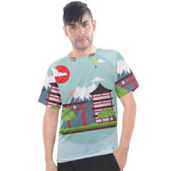 Japan-landmark-landscape-view Men s Sport Top by Sudhe