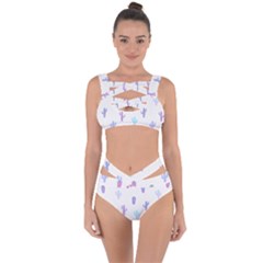 Purple And Blue Cacti Bandaged Up Bikini Set  by SychEva