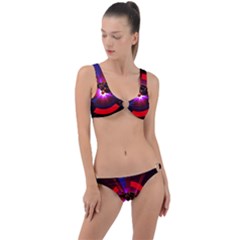 Science-fiction-cover-adventure Ring Detail Crop Bikini Set by Sudhe
