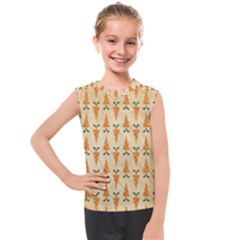 Pattern-carrot-pattern-carrot-print Kids  Mesh Tank Top by Sudhe