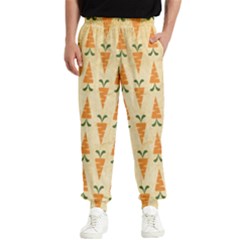 Pattern-carrot-pattern-carrot-print Men s Elastic Waist Pants by Sudhe