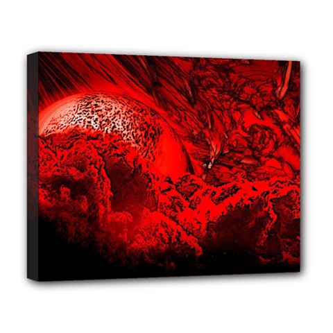 Planet-hell-hell-mystical-fantasy Deluxe Canvas 20  X 16  (stretched) by Sudhe