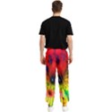 Color-background-structure-lines Men s Elastic Waist Pants View2