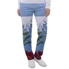 Mountain-mount-landscape-japanese Women s Casual Pants by Sudhe