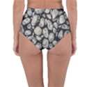 White Rocks Close Up Pattern Photo Reversible High-Waist Bikini Bottoms View4