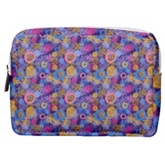 Multicolored Circles And Spots Make Up Pouch (medium) by SychEva