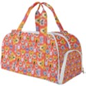 Cute Faces Of Dogs And Cats With Glasses Burner Gym Duffel Bag View1