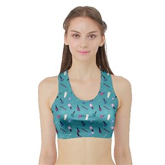 Manicure Supplies  Nail Polish Sports Bra With Border by SychEva