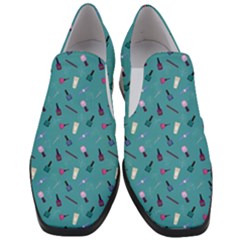 Manicure Supplies  Nail Polish Women Slip On Heel Loafers by SychEva