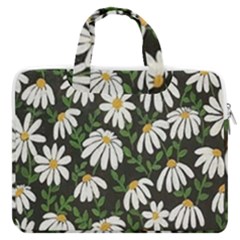 Floral Macbook Pro Double Pocket Laptop Bag (large) by Sparkle