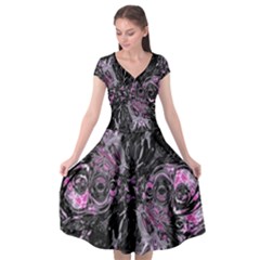 Punk Cyclone Cap Sleeve Wrap Front Dress by MRNStudios