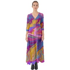 Flow Button Up Boho Maxi Dress by kiernankallan