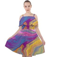 Flow Cut Out Shoulders Chiffon Dress by kiernankallan