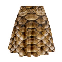 Reptile Skin Pattern 11 High Waist Skirt by skindeep