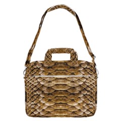 Reptile Skin Pattern 11 Macbook Pro Shoulder Laptop Bag (large) by skindeep