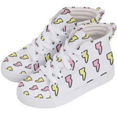 Pattern Cute Flash Design Kids  Hi-top Skate Sneakers by brightlightarts