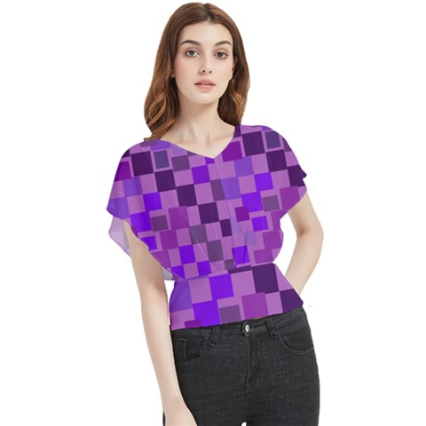  Butterfly Chiffon Blouse by kiernankallan