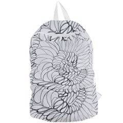 Mono Swirls Foldable Lightweight Backpack by kaleidomarblingart