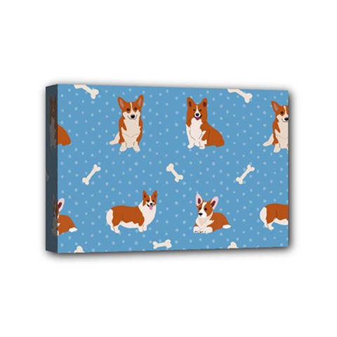 Cute Corgi Dogs Mini Canvas 6  X 4  (stretched) by SychEva
