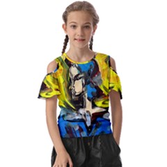 Blue Bird-1-4 Kids  Butterfly Cutout Tee by bestdesignintheworld