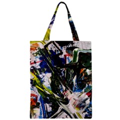 Snow In A City-1-1 Zipper Classic Tote Bag by bestdesignintheworld