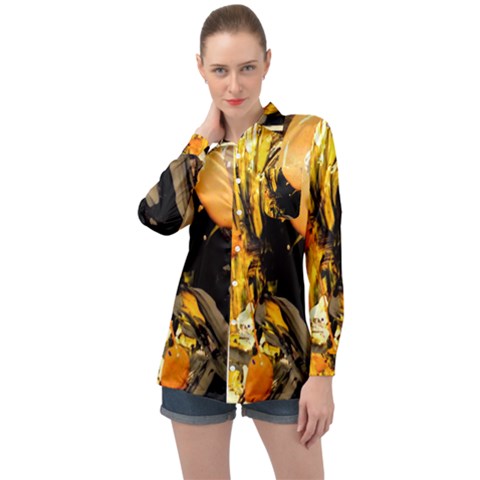 Before The Easter-1-1 Long Sleeve Satin Shirt by bestdesignintheworld