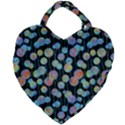 Multi-colored Circles Giant Heart Shaped Tote View2
