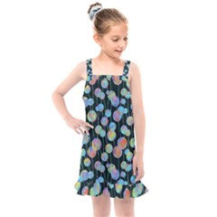 Multi-colored Circles Kids  Overall Dress by SychEva