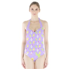 My Adventure Pastel Halter Swimsuit by thePastelAbomination