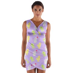My Adventure Pastel Wrap Front Bodycon Dress by thePastelAbomination