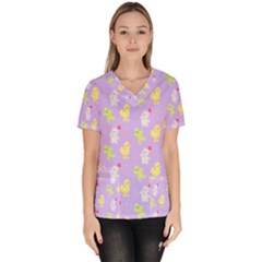 My Adventure Pastel Women s V-neck Scrub Top by thePastelAbomination
