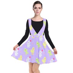 My Adventure Pastel Plunge Pinafore Dress by thePastelAbomination