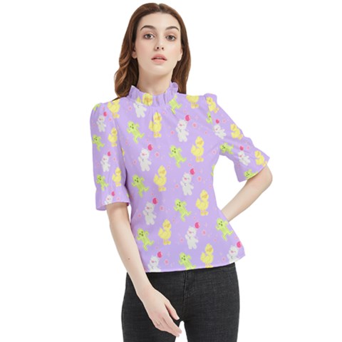 My Adventure Pastel Frill Neck Blouse by thePastelAbomination